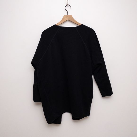 ATHLETA Cozy Karma Wrap Cardigan Sweatshirt Black Size Small - Picture 4 of 8